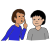 Some people talk quietly.