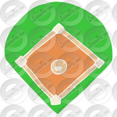 Baseball Field  Stencil
