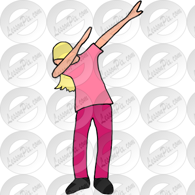 Dab Picture for Classroom / Therapy Use - Great Dab Clipart