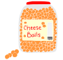Cheese Balls Stencil