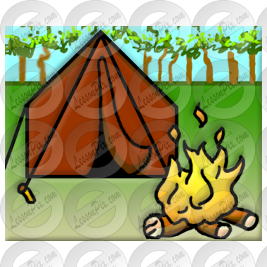 Camp Picture for Classroom / Therapy Use - Great Camp Clipart