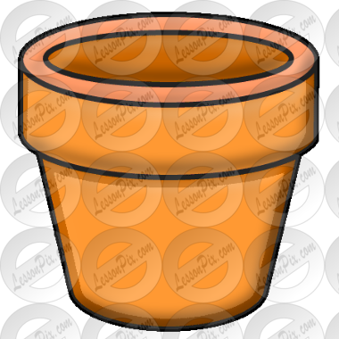 Clay Pot Picture for Classroom / Therapy Use - Great Clay Pot Clipart