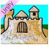 a sand castle