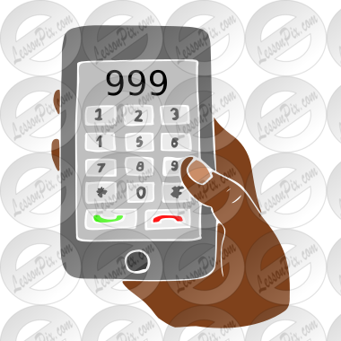 Dial 999 Stencil