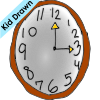 I see the clock.