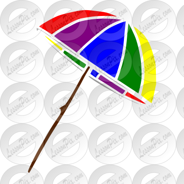 beach umbrella stencil
