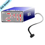 Alarm clock Stencil