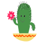 Happy Cactus Stencil