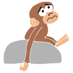 Sorry Monkey Stencil