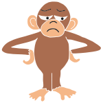 Irritated Monkey Stencil