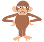 Irritated Monkey Stencil