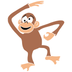 Silly Monkey Stencil