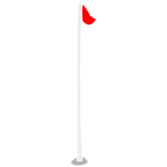 Flagpole Stencil