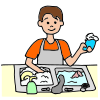 Wash the dishes