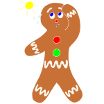 Hot Gingerbread Man Stencil