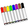 Coloring with markers