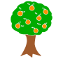 Orange Tree Stencil