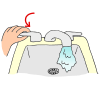 Turn on warm water