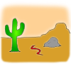 in the desert