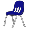 Sit on the hard chair