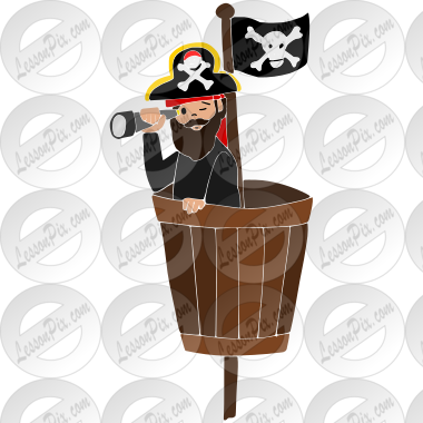 Pirate Lookout Stencil