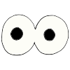 4.  Place eyes on top of the donut