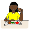 at Lunch,