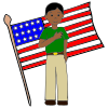 Many people stand and say the Pledge of Allegiance to honor the freedoms we have in the USA.