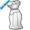 "Here is the salt shaker."