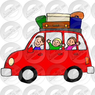 family car vacation clip art