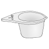 "Here is a measuring cup."