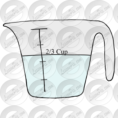 Two Thirds Cup Picture for Classroom / Therapy Use - Great Two Thirds ...