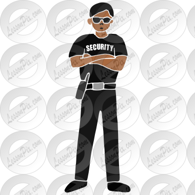 Security Guard Stencil