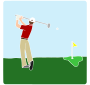 Golfer Stencil