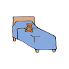 Get into bed.