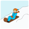 I+see+a+boy+sledding. Picture