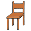 A small brown chair