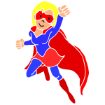 Superhero Stencil