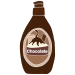 Chocolate Syrup Stencil