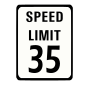 Speed Limit Stencil