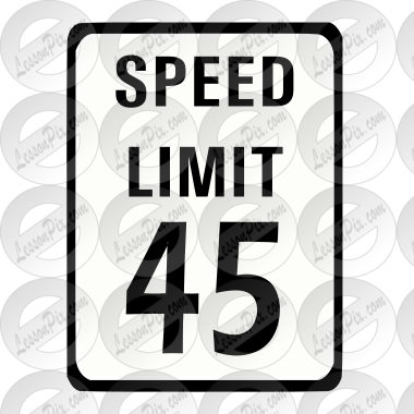 Speed Limit Stencil