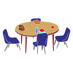 Lunch Table Stencil