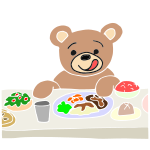 Hungry as a Bear Stencil