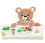Hungry as a Bear Stencil