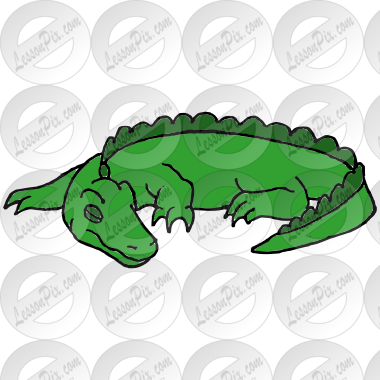 Sleeping Baby Alligator Picture for Classroom / Therapy Use - Great Sleeping  Baby Alligator Clipart