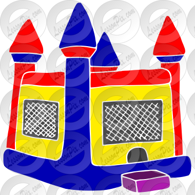 Download Bounce House Stencil For Classroom Therapy Use Great Bounce House Clipart