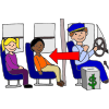 The driver on the bus says "move on back", "move on back", "move on back". The driver on the bus says "move on back", all through the town.