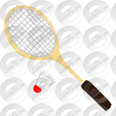 Badminton Stencil