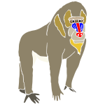 Baboon Stencil