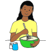 Cooking dinner